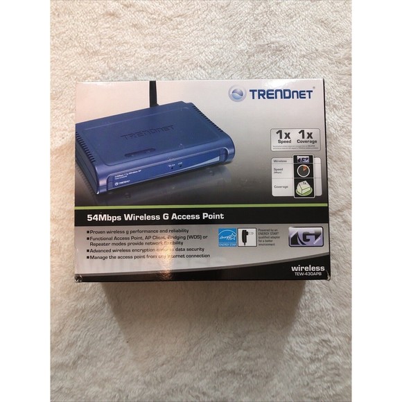 🌻3for$25 TRENDnet TEW-430APB Wireless-G 54Mbps Access Point AP ***-Not Tested-* - Picture 7 of 12